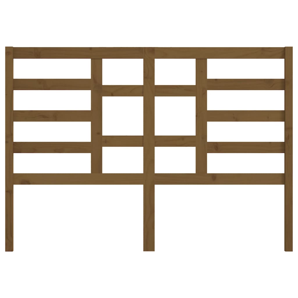 Bed headboard honey brown 166x4x104 cm solid pine wood