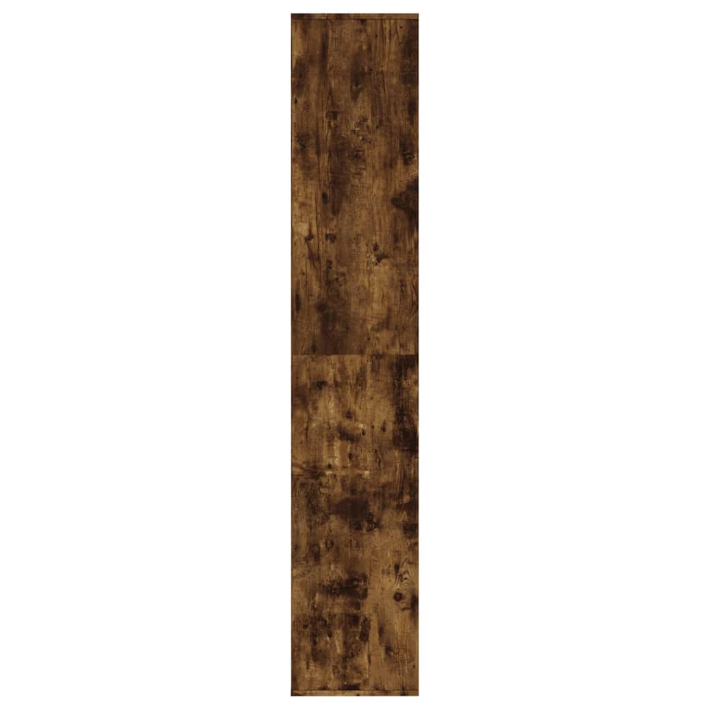 Shoe rack smoked oak 54x34x183 cm wood material