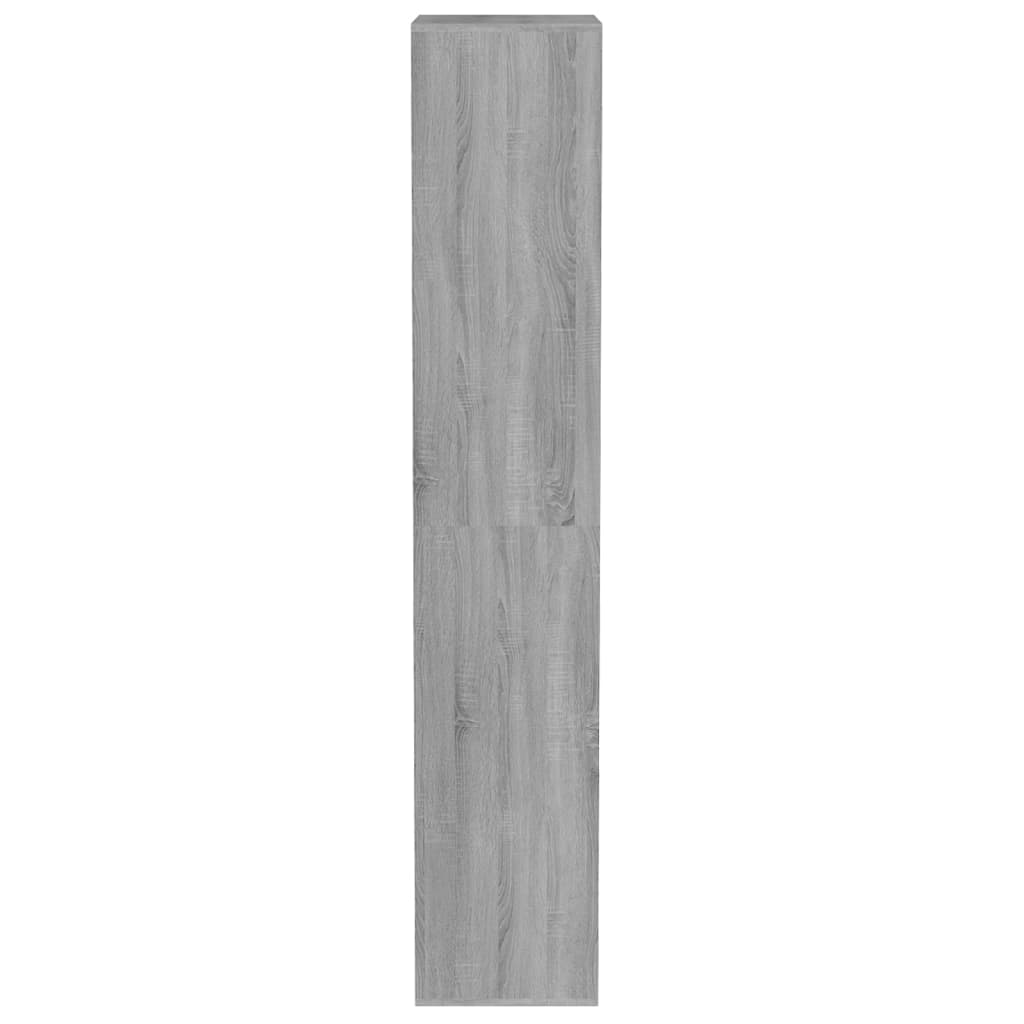 Étagère à chaussures grise Sonoma 54x34x183 cm en bois