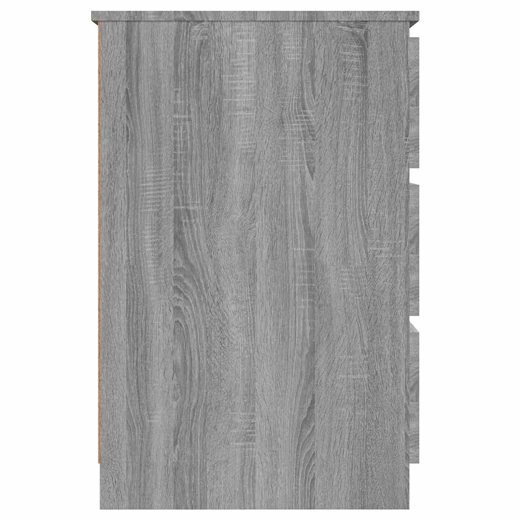 Bureau Gris Sonoma 140x50x77 cm en bois
