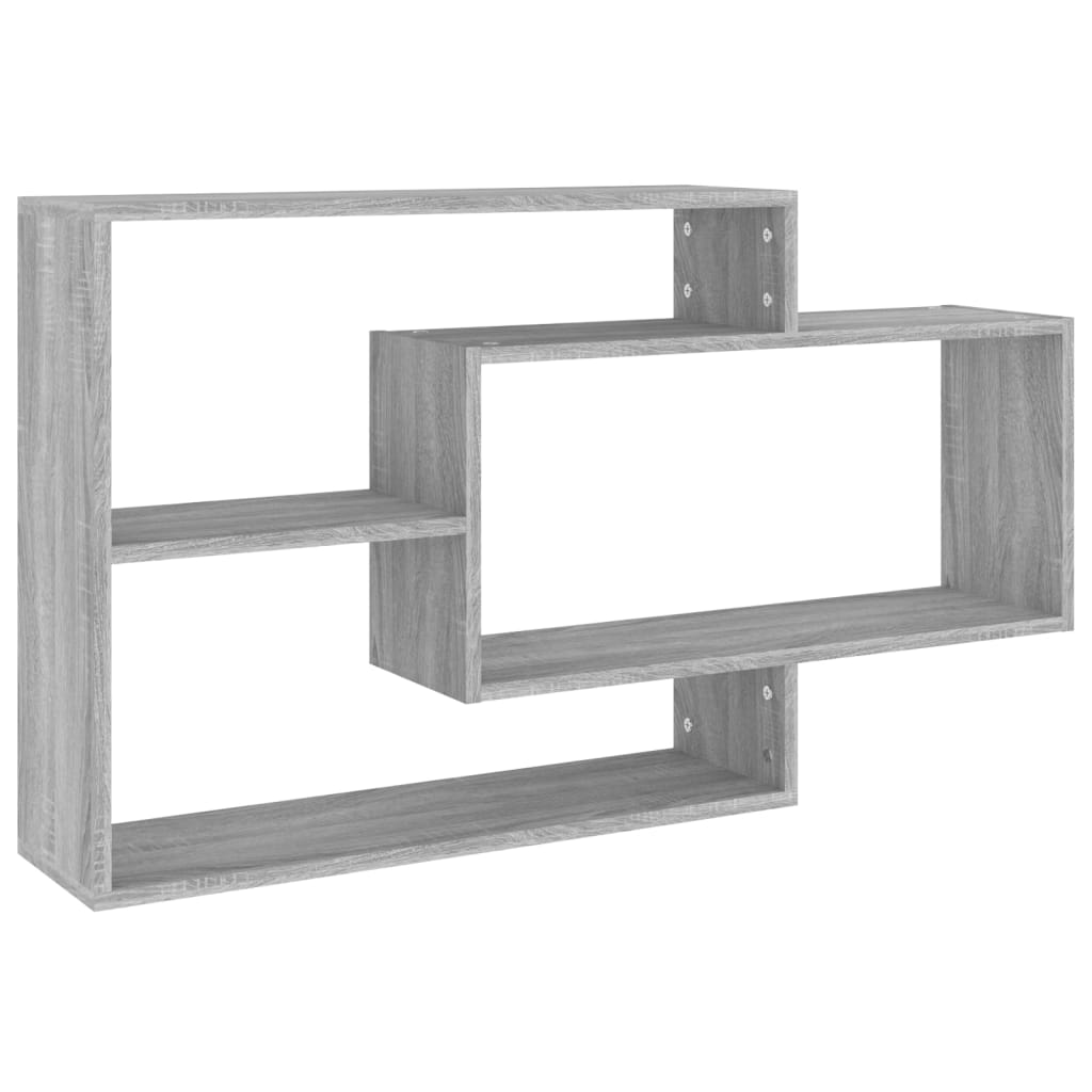Wall shelf gray Sonoma 104x20x58.5 cm wood material
