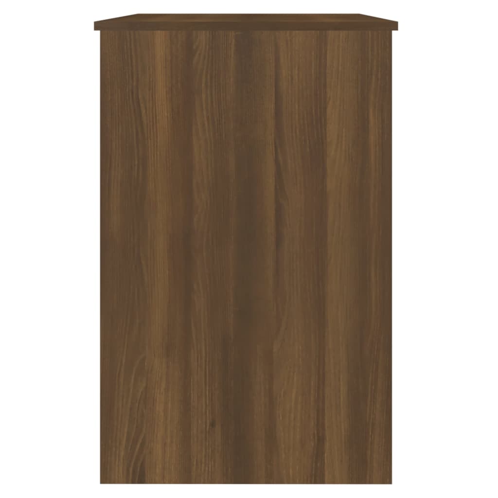 Desk Brown Oak Look 100x50x76 cm Wood Material