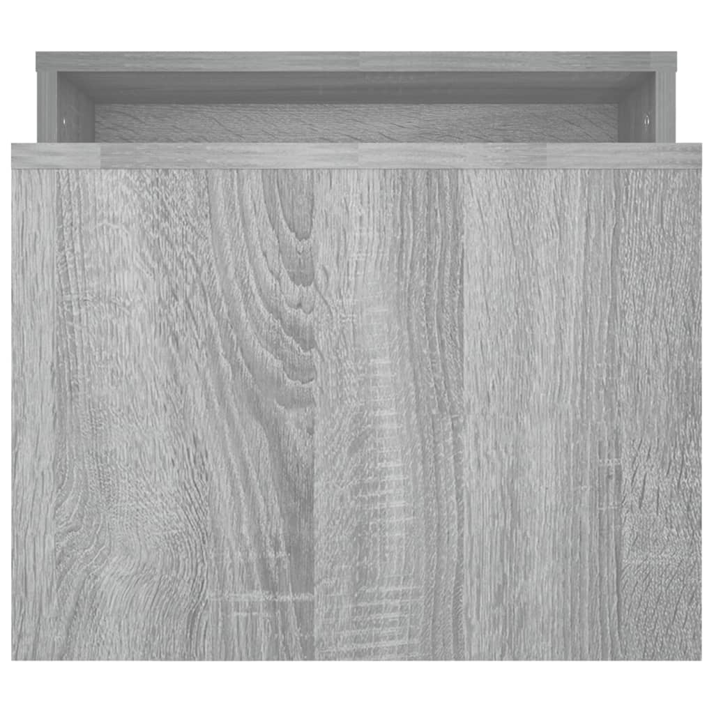 Coffee Table Set Grey Sonoma 100x48x40 cm Wood Material