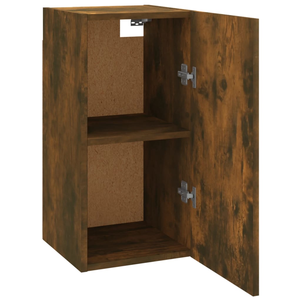 Meuble TV chêne fumé 30,5x30x60 cm matériau bois