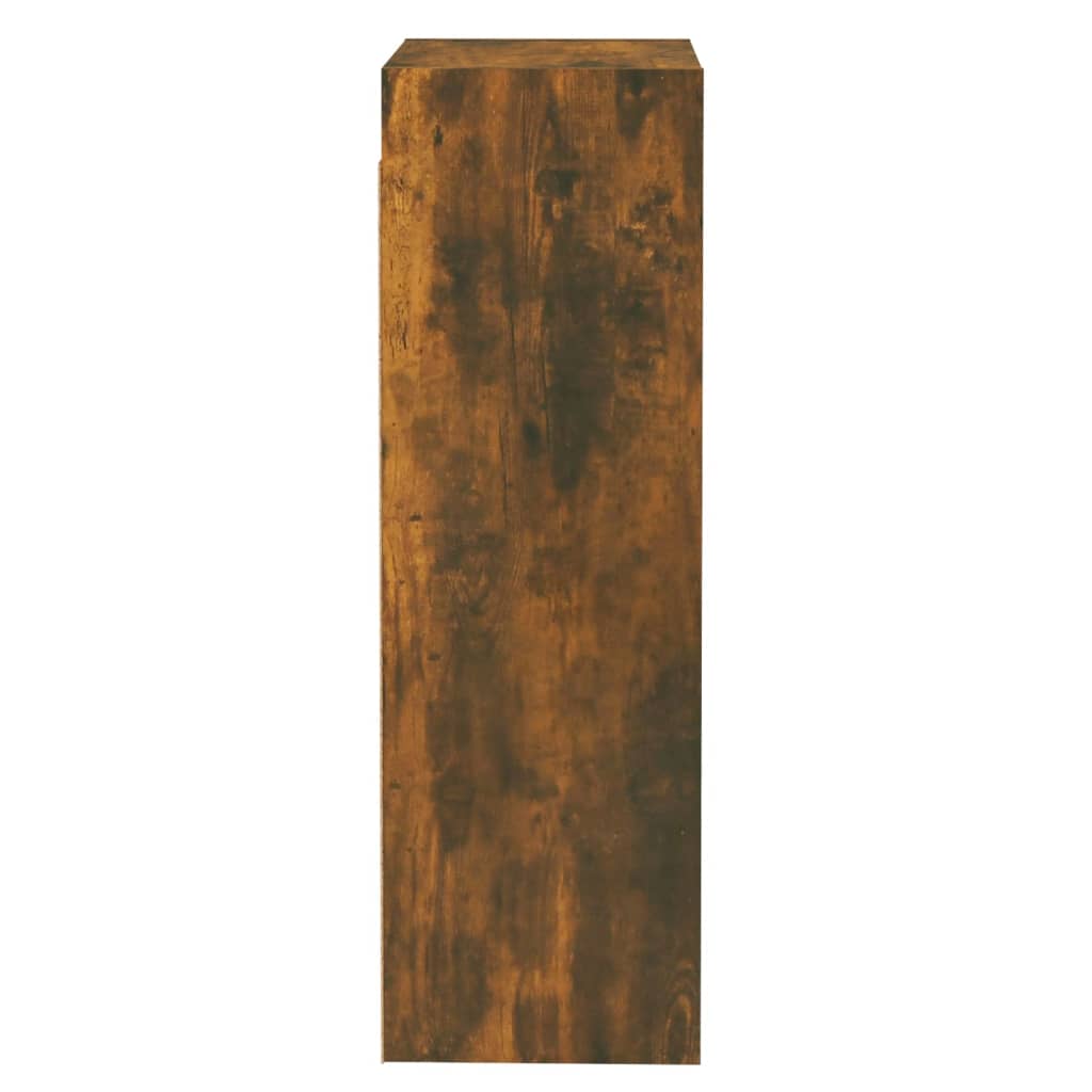Meuble TV chêne fumé 30,5x30x90 cm matériau bois
