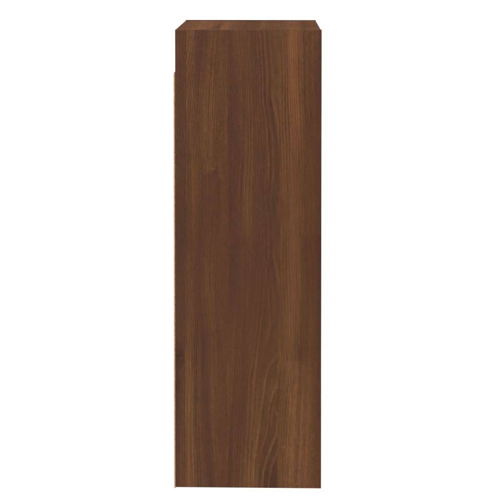 Meubles TV 2 pièces aspect chêne brun 30,5x30x90 cm