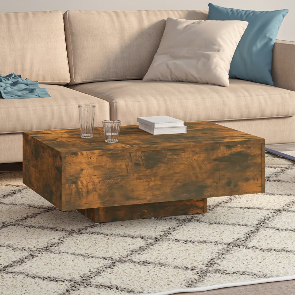 Coffee table smoked oak 85x55x31 cm wood material