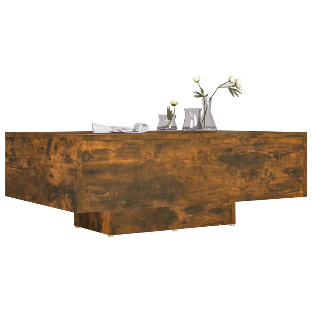 Coffee table smoked oak 85x55x31 cm wood material