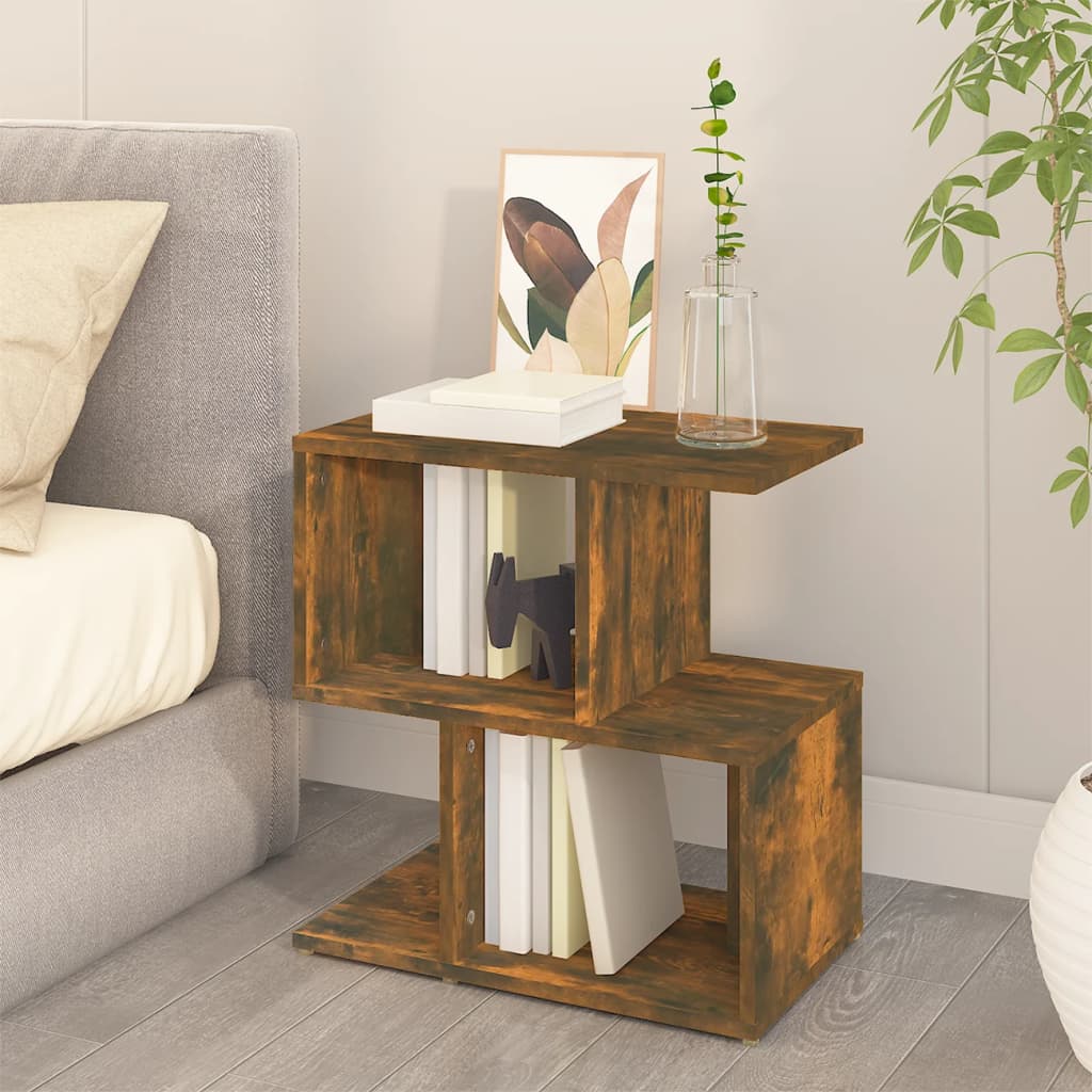 Tables de chevet 2 pcs. chêne fumé 50x30x51,5 cm matériau bois