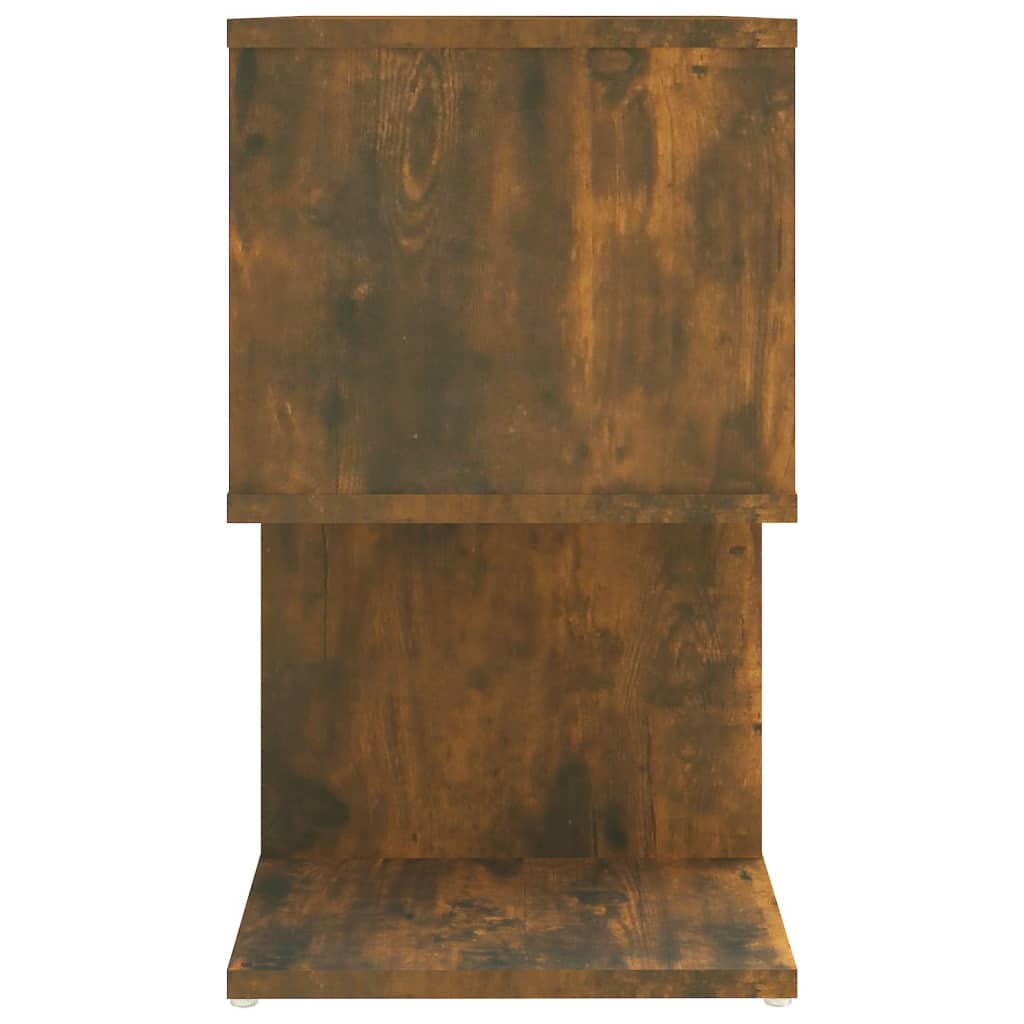Tables de chevet 2 pcs. chêne fumé 50x30x51,5 cm matériau bois