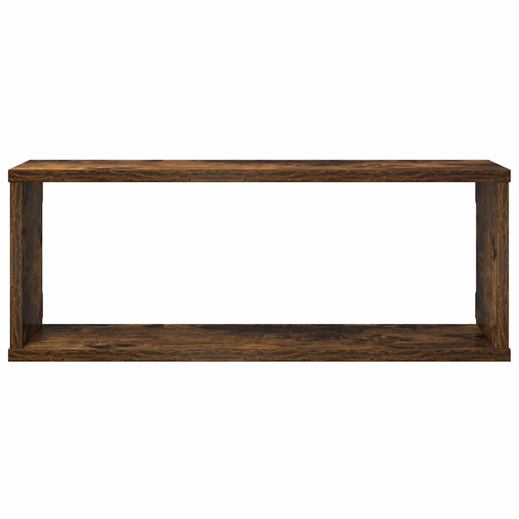 Würfelregale 4 Stk. Räuchereiche 60x15x23 cm Holzwerkstoff