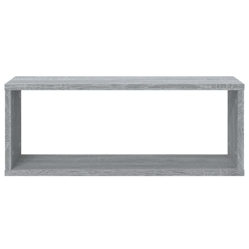 Cube shelves 2 pcs. Gray Sonoma 60x15x23 cm wood material