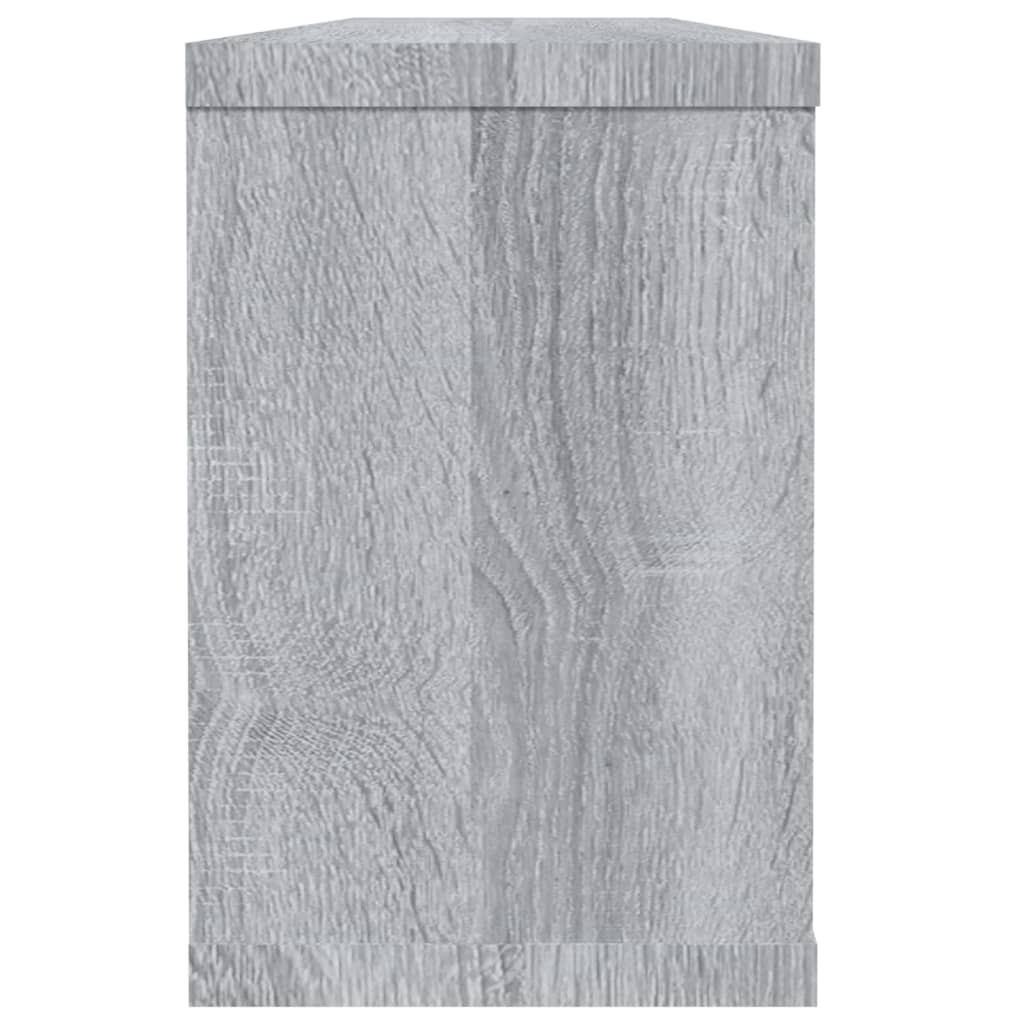 Cube shelves 2 pcs. Gray Sonoma 60x15x23 cm wood material