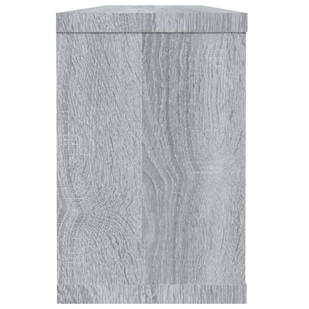 Cube shelves 4 pcs. Gray Sonoma 60x15x23 cm wood material