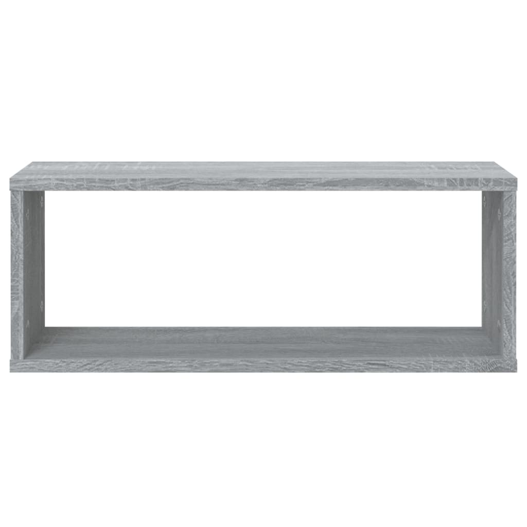 Étagères cubiques 6 pcs. Gris Sonoma 60x15x23 cm matériau bois