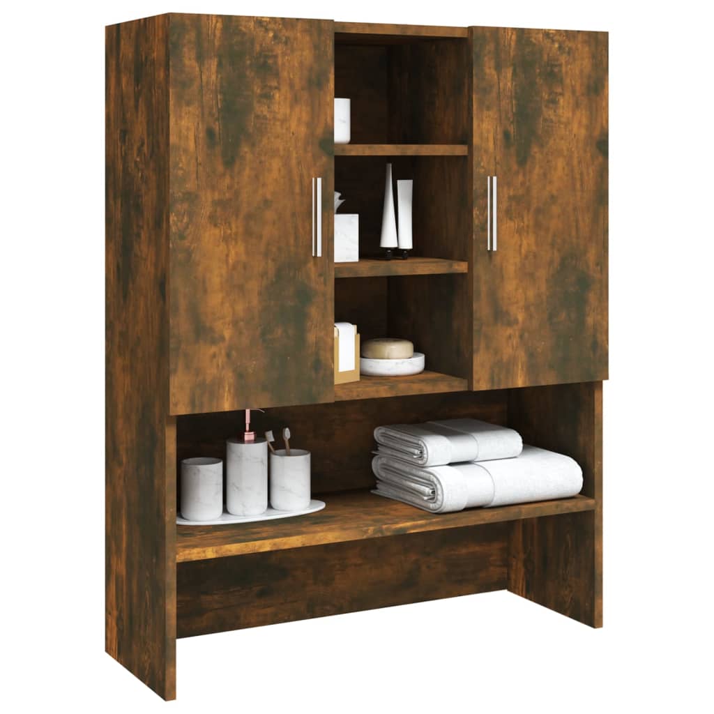 Washing machine cabinet smoked oak 70.5x25.5x90 cm