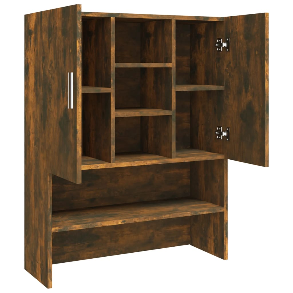Washing machine cabinet smoked oak 70.5x25.5x90 cm