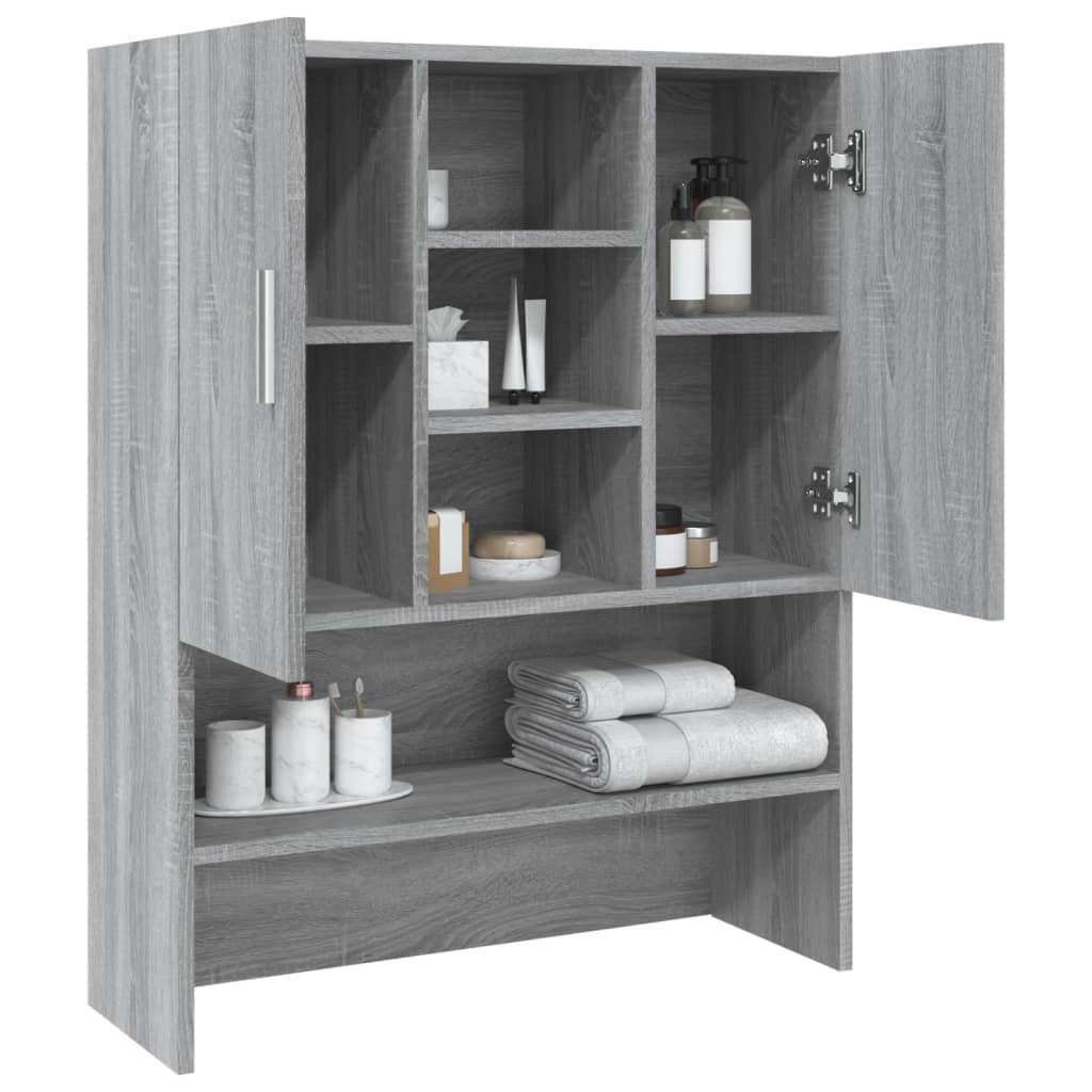Washing Machine Cabinet Gray Sonoma 70.5x25.5x90 cm