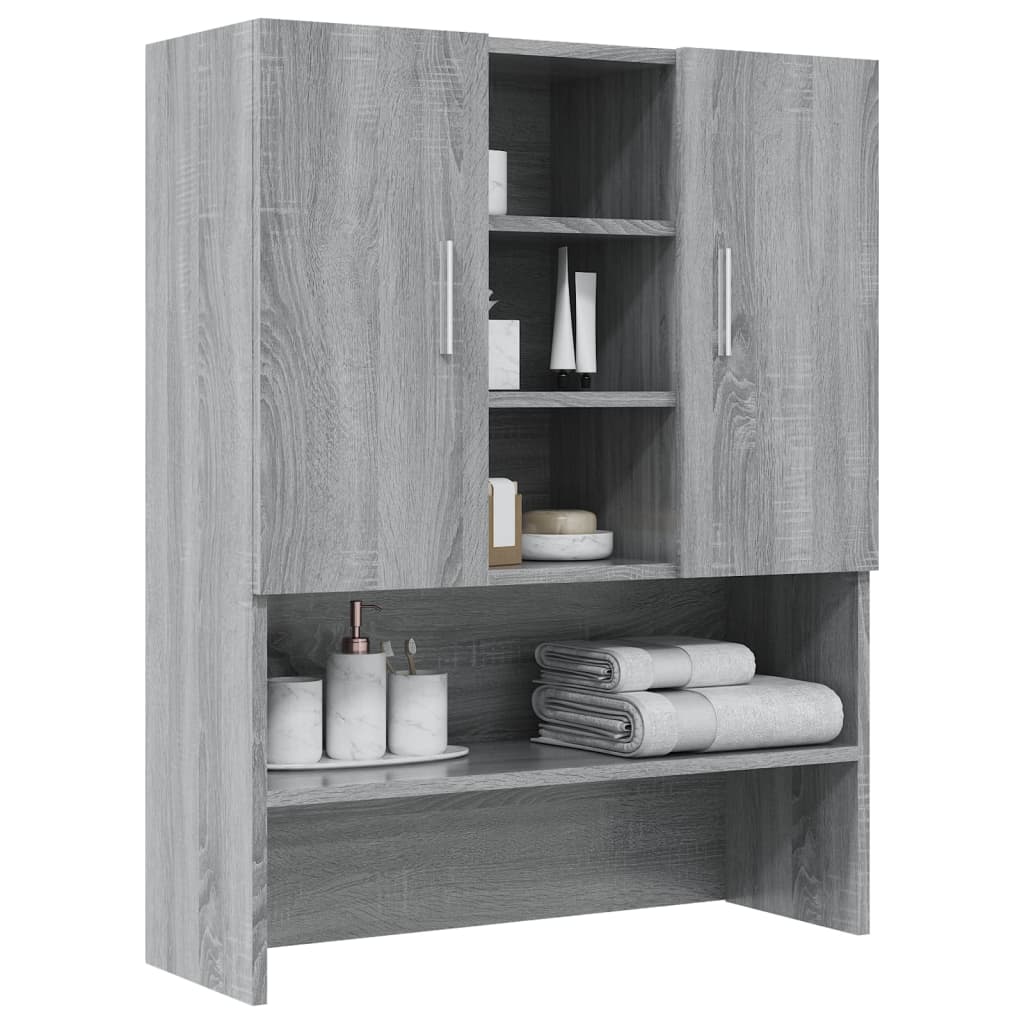 Washing Machine Cabinet Gray Sonoma 70.5x25.5x90 cm