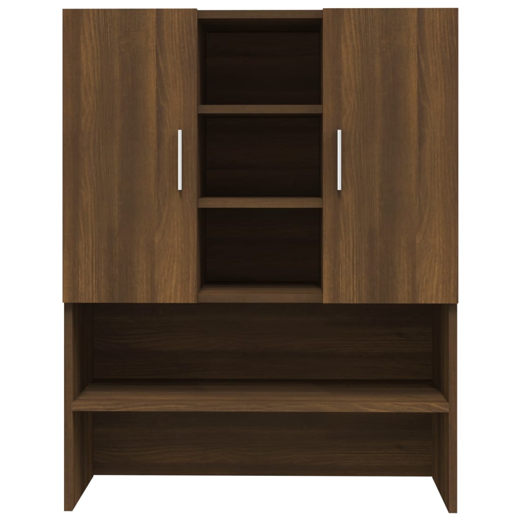 Washing Machine Cabinet Brown Oak Look 70.5x25.5x90 cm