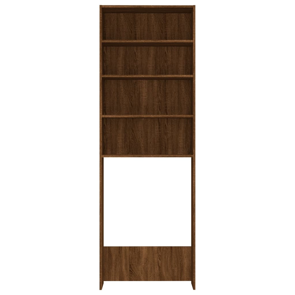 Washing Machine Cabinet Brown Oak Look 64x24x190 cm