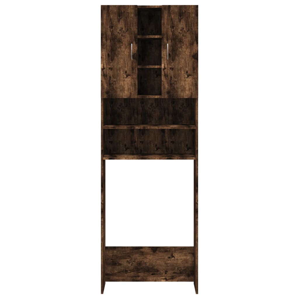 Washing machine cabinet smoked oak 64x25.5x190 cm