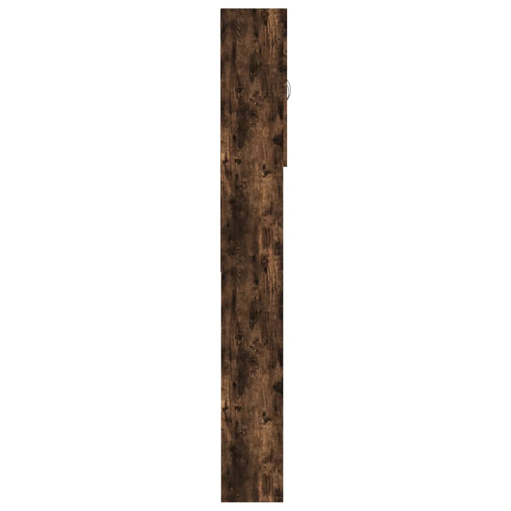 Washing machine cabinet smoked oak 64x25.5x190 cm