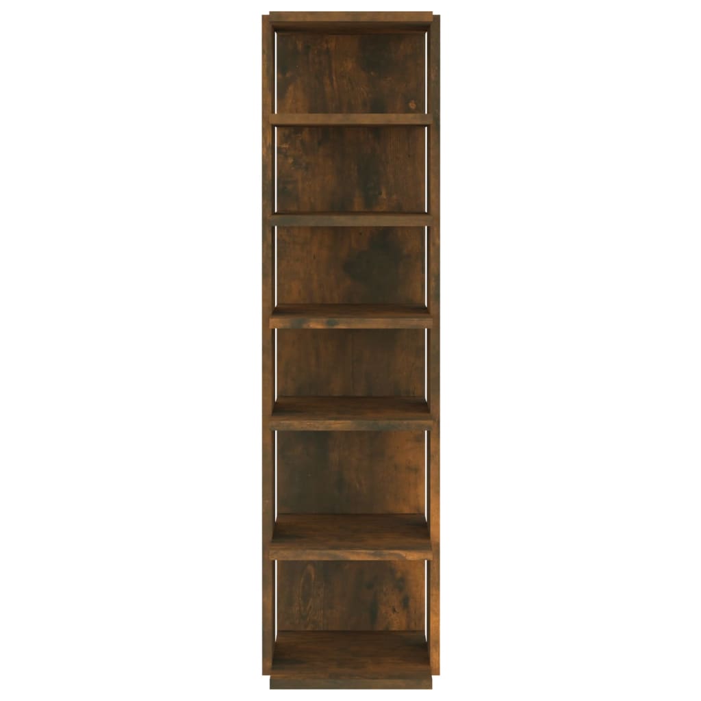 Étagère à chaussures 2 pièces. Chêne fumé 27,5x27x102 cm matériau bois.