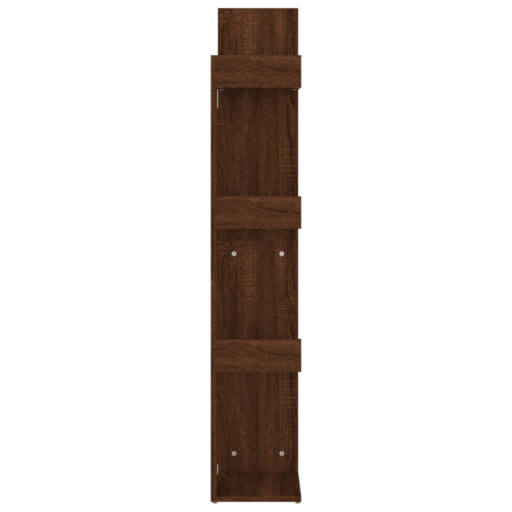 Bookshelf 48x25.5x140 cm Brown Oak Look Wood Material