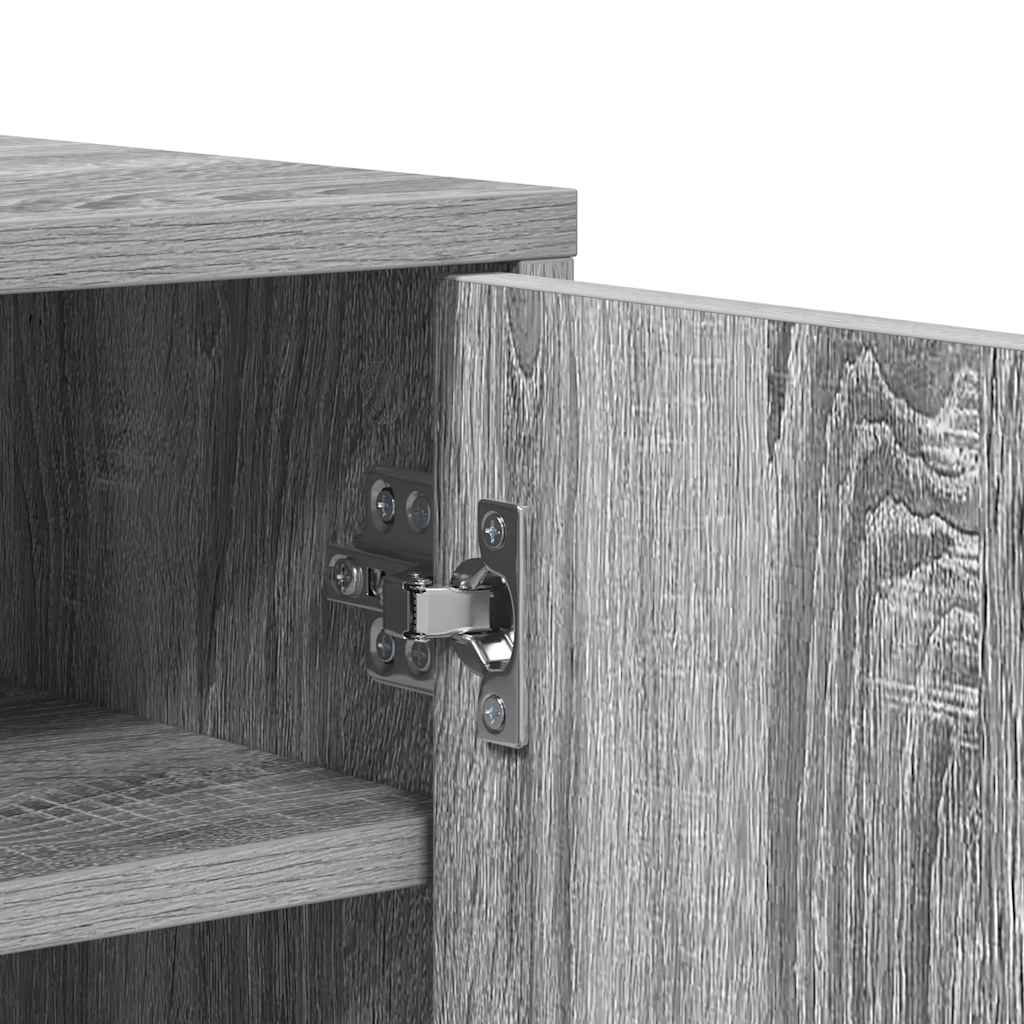 Schuhschrank Grau Sonoma 60x35x70 cm Holzwerkstoff