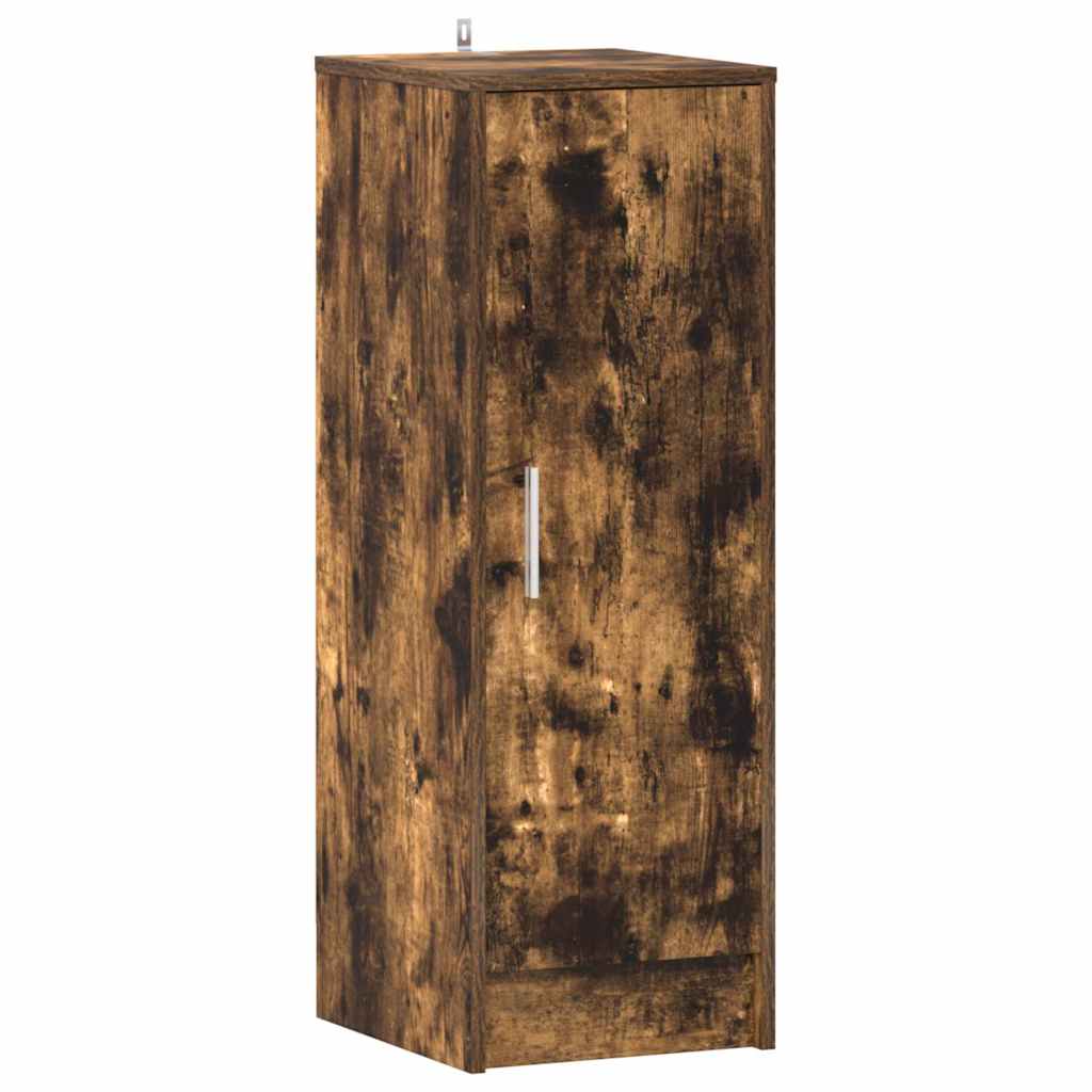 Shoe rack smoked oak 32x35x92 cm wood material