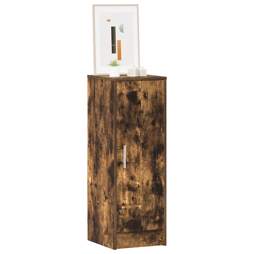 Shoe rack smoked oak 32x35x92 cm wood material