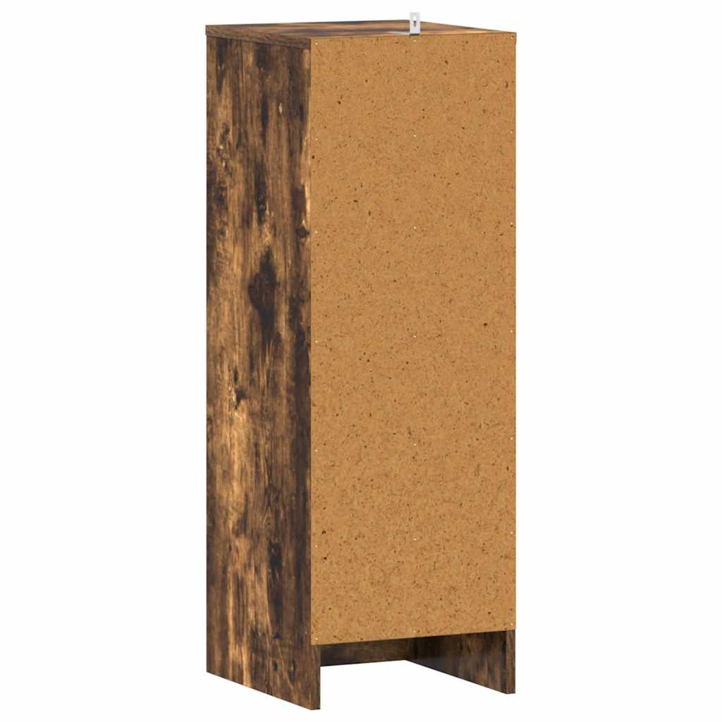 Shoe rack smoked oak 32x35x92 cm wood material
