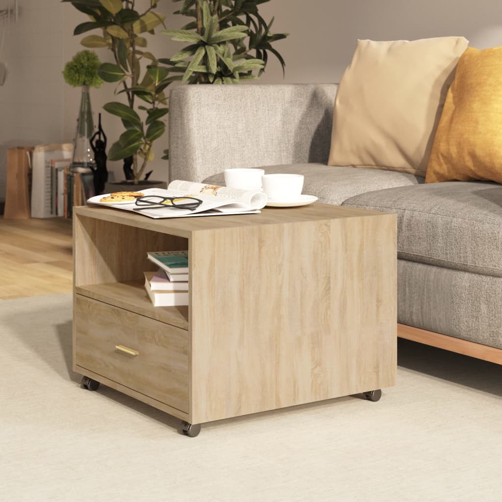 Couchtisch Sonoma-Eiche 55x55x40 cm Holzwerkstoff