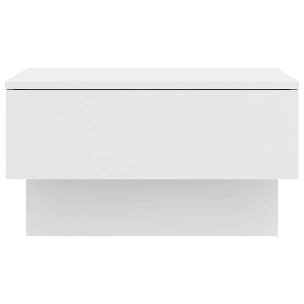 Wall Bedside Table White