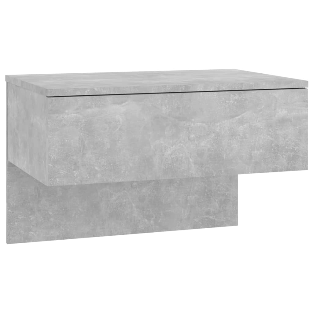Wall-Mounted Bedside Tables 2 pcs. Concrete Gray