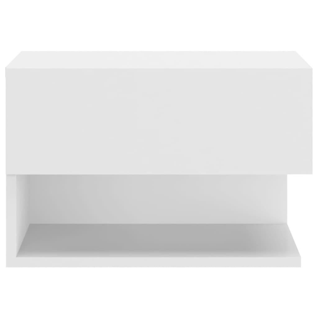 Wall Bedside Tables 2 pcs. White