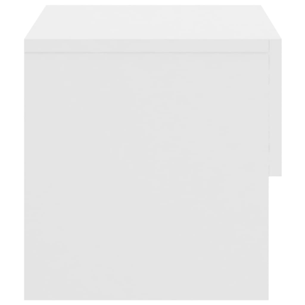 Wall Bedside Tables 2 pcs. White