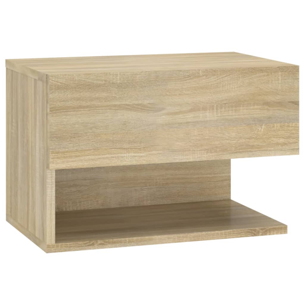 Wall-mounted bedside tables 2 pcs. Sonoma oak
