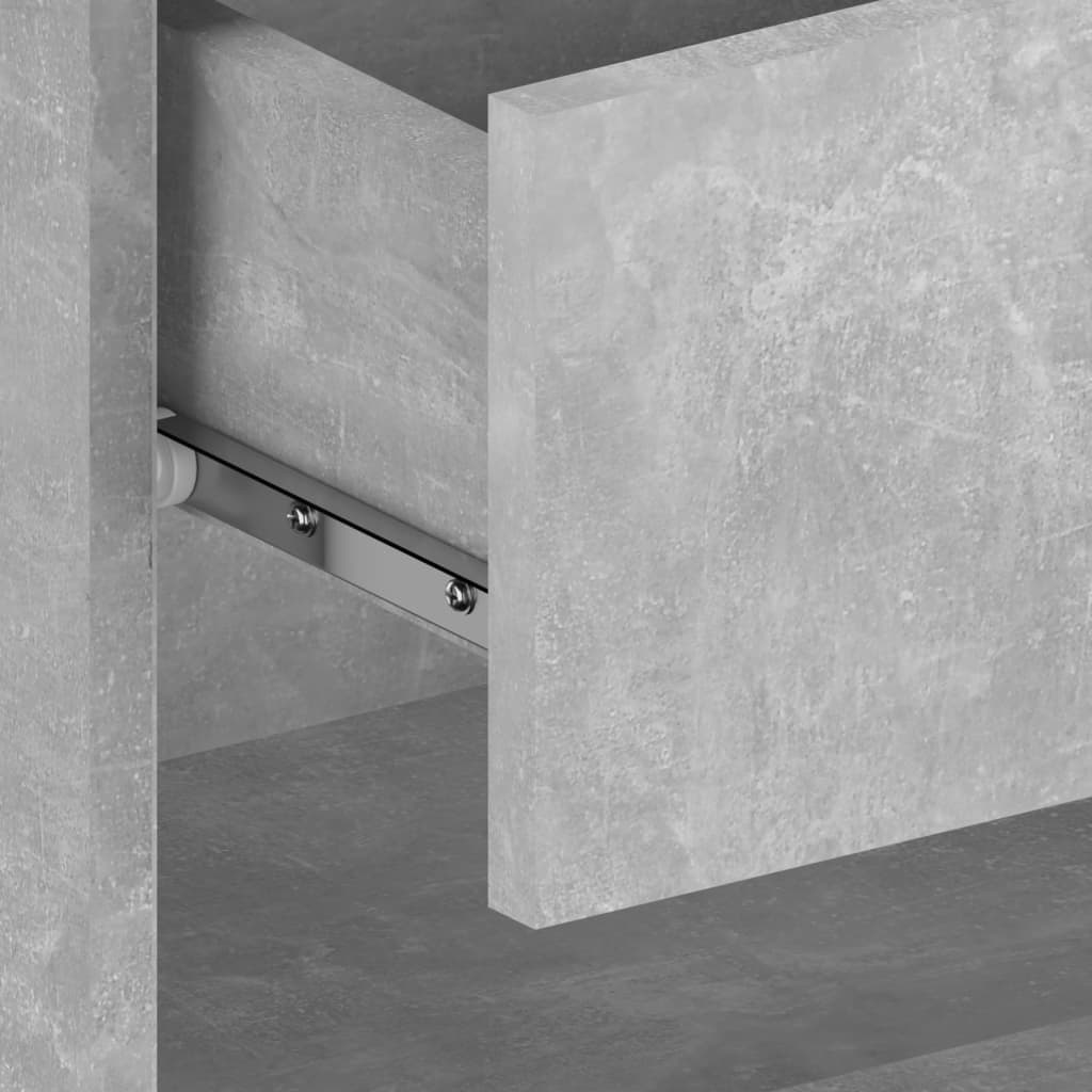 Wall-Mounted Bedside Tables 2 pcs. Concrete Gray