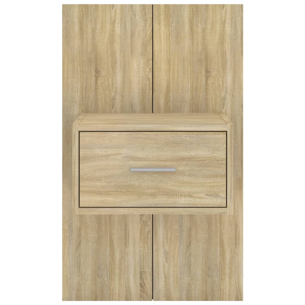 wall-mounted bedside table Sonoma oak