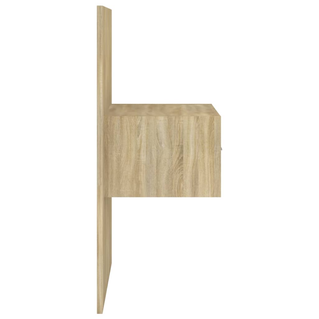 wall-mounted bedside table Sonoma oak
