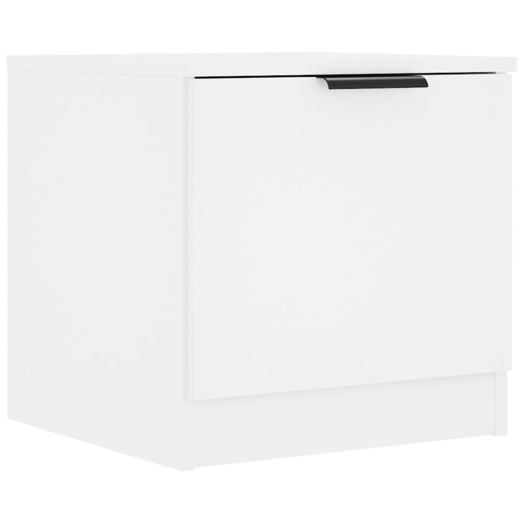 Tables de chevet 2 pièces Blanc 40x39x40 cm