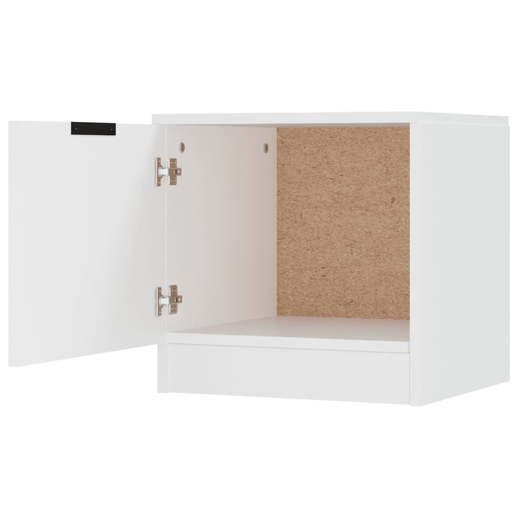 Tables de chevet 2 pièces Blanc 40x39x40 cm