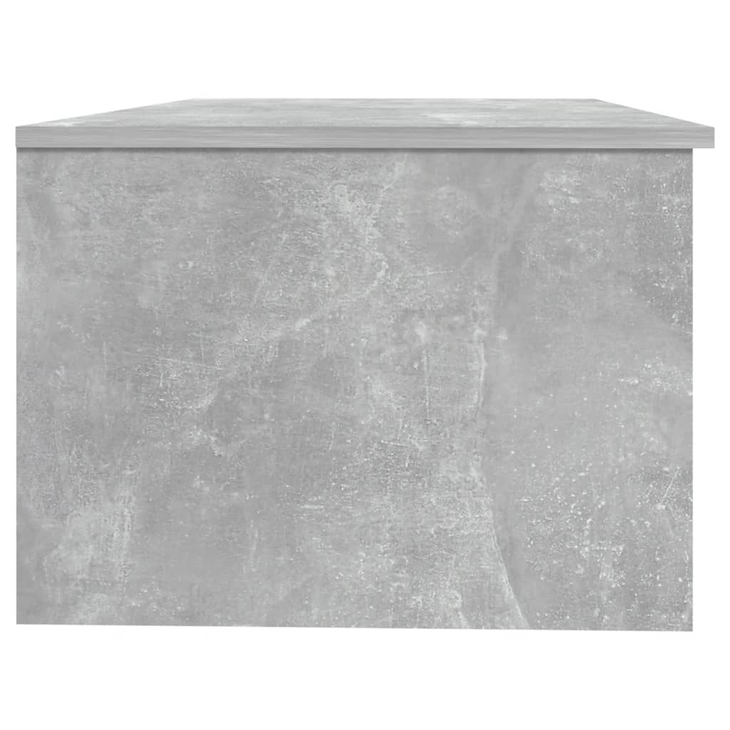 Table basse gris béton 102x50x36 cm en bois