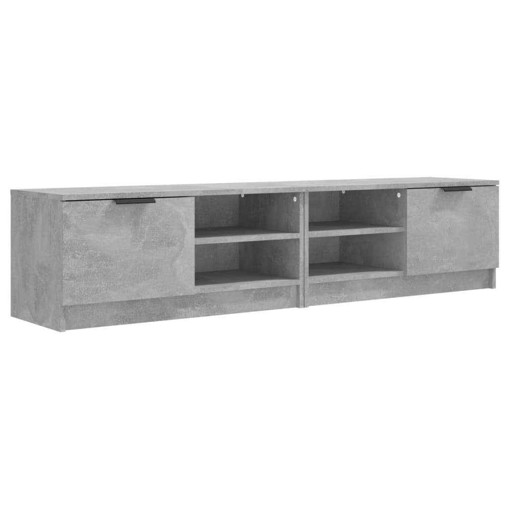 Meubles TV, lot de 2, gris béton, 80 x 35 x 36,5 cm, matériau à base de bois