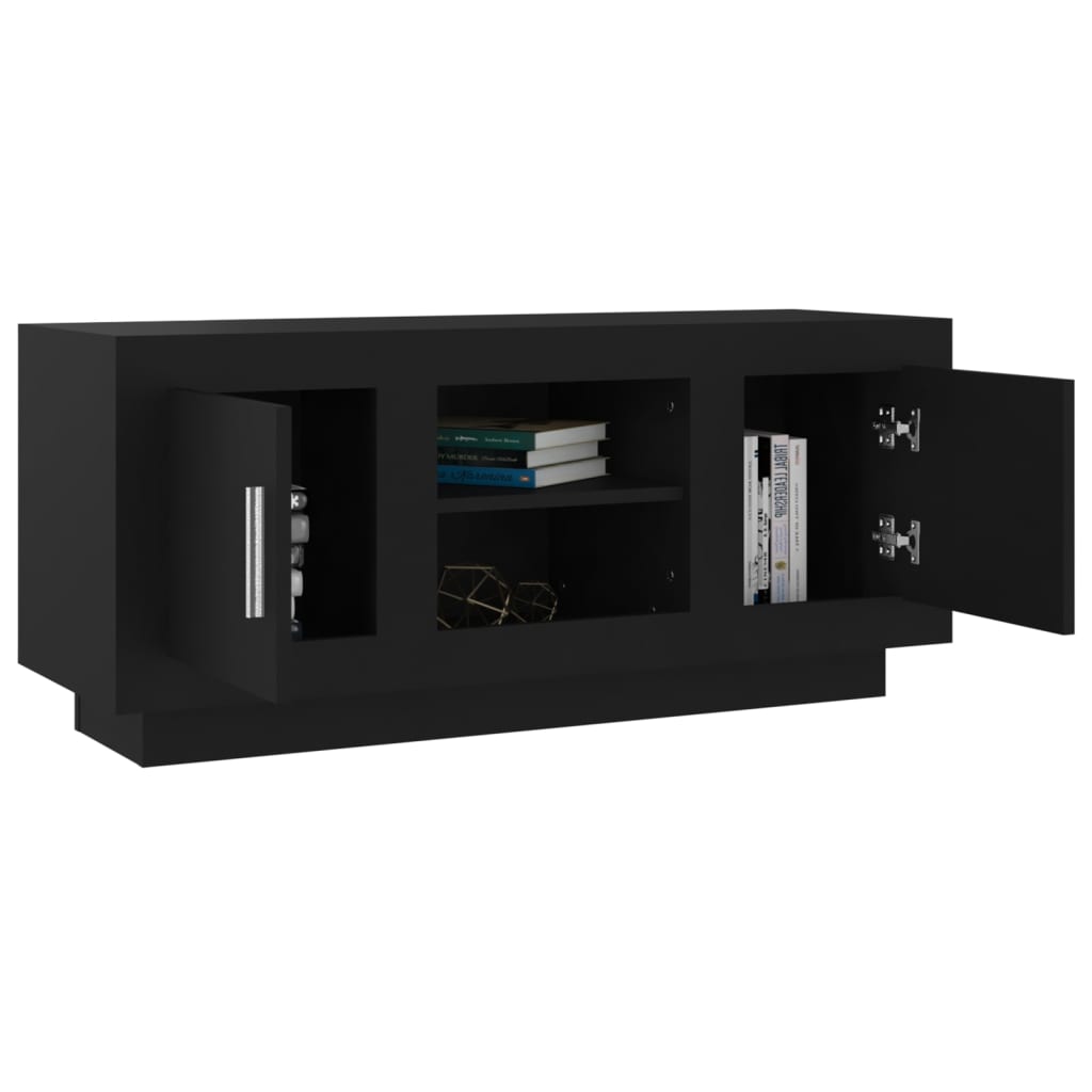TV-Schrank Schwarz 102x35x45 cm Holzwerkstoff