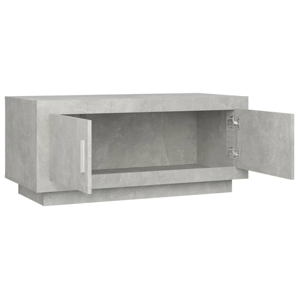 Table basse gris béton 102x50x45 cm en bois