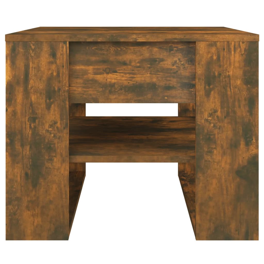 Coffee table smoked oak 55.5x55x45 cm wood material