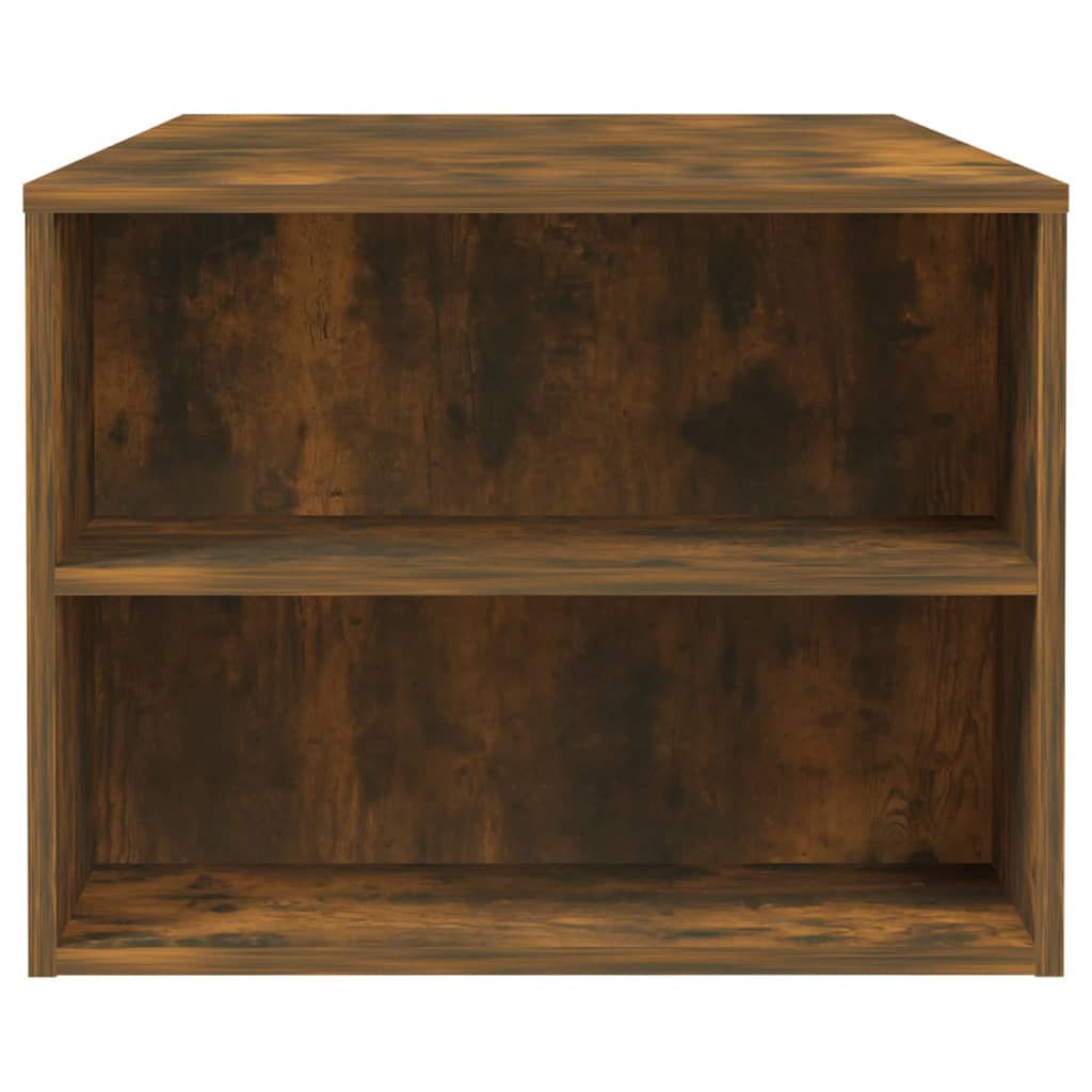 Coffee table smoked oak 102x55x42 cm wood material